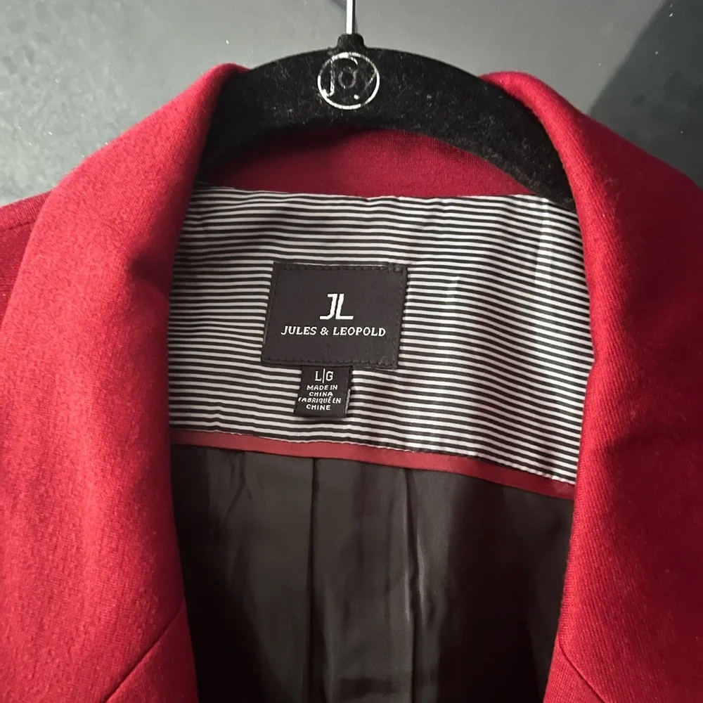 Jules & Leopold Women’s Red Blazer Jacket - Picture 3 of 3